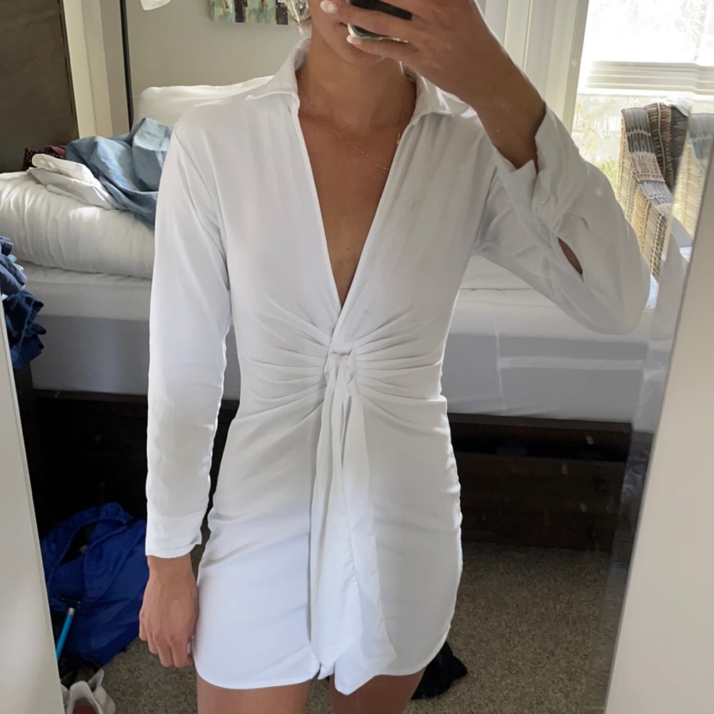Zara White Dress